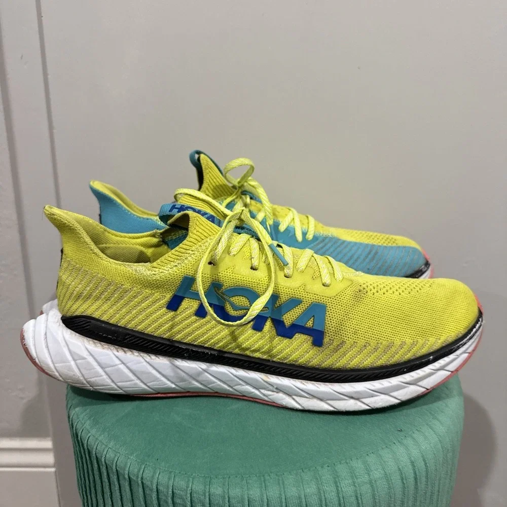 Hoka One One Mens Carbon X 3 Running Shoes Evening Primrose 1123192-EPSB 12D